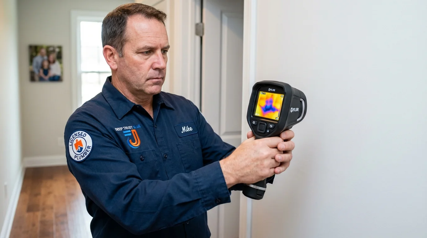 Thermal imaging leak detection by Johns Plumbing LLC in Liberty